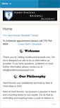 Mobile Screenshot of hardknocksbaseball.com